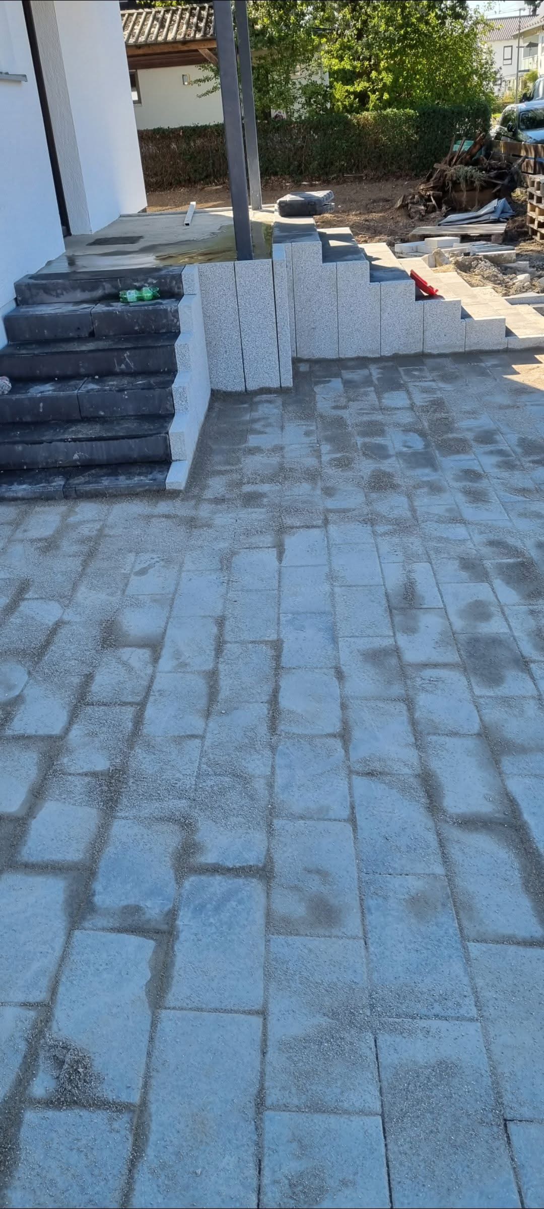 Präzise Pflasterarbeiten