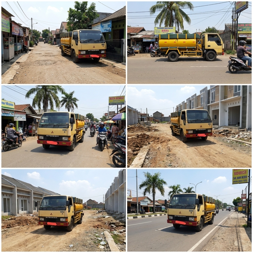 Truk di Area Perumahan