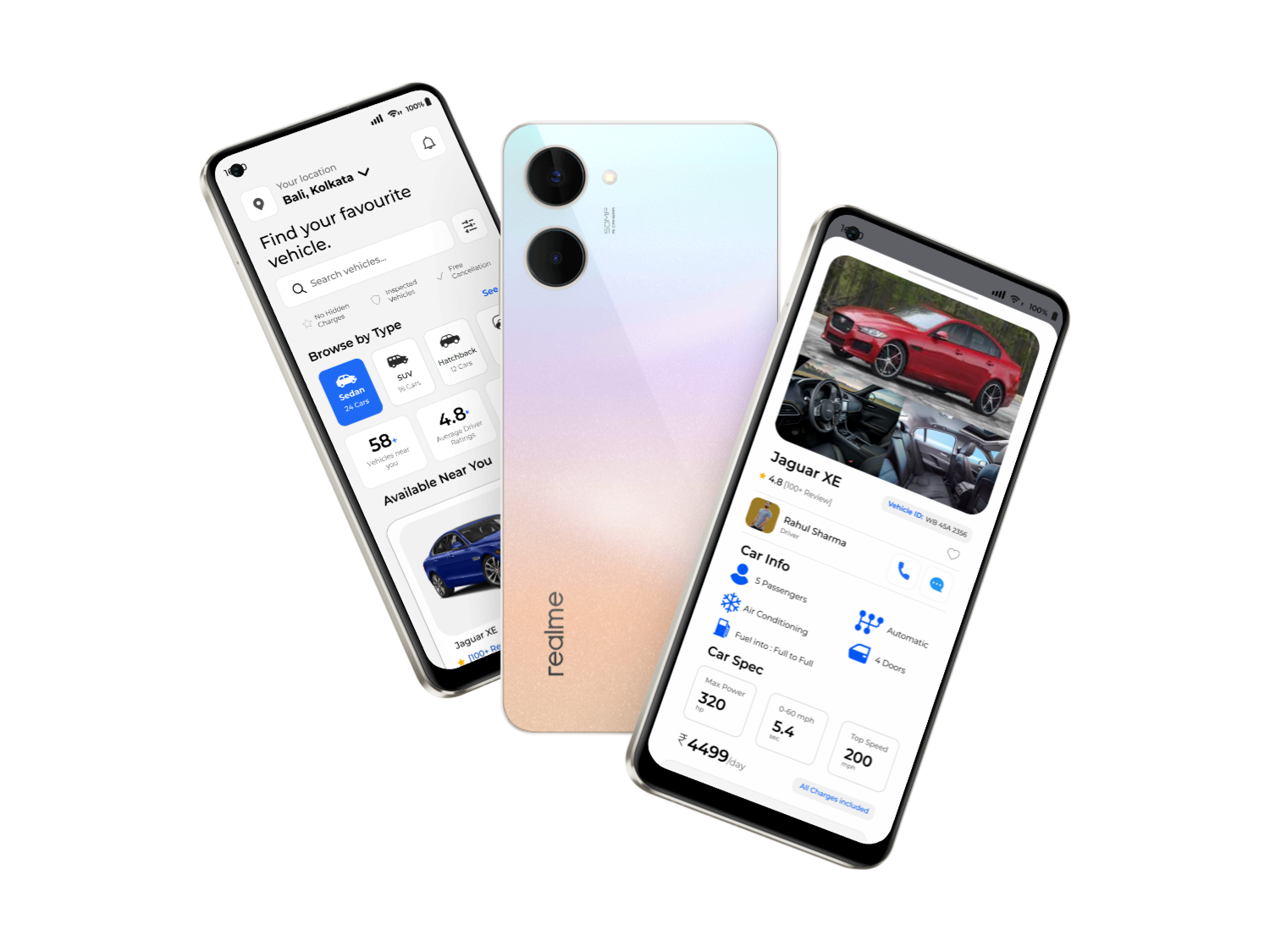 Autohire Mobile App Mockup