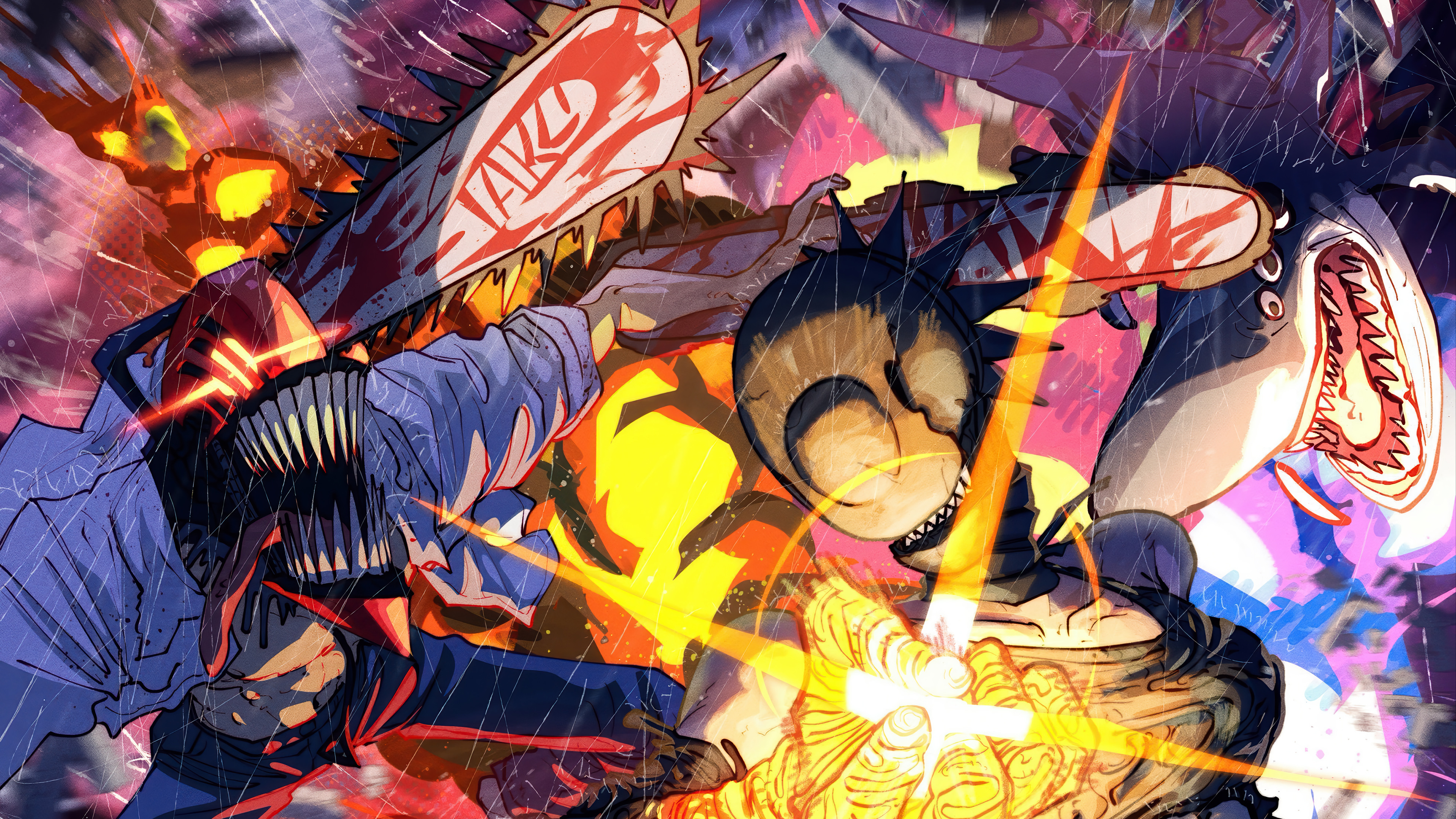 Fantasy Battle Fire Storm Skills Anime