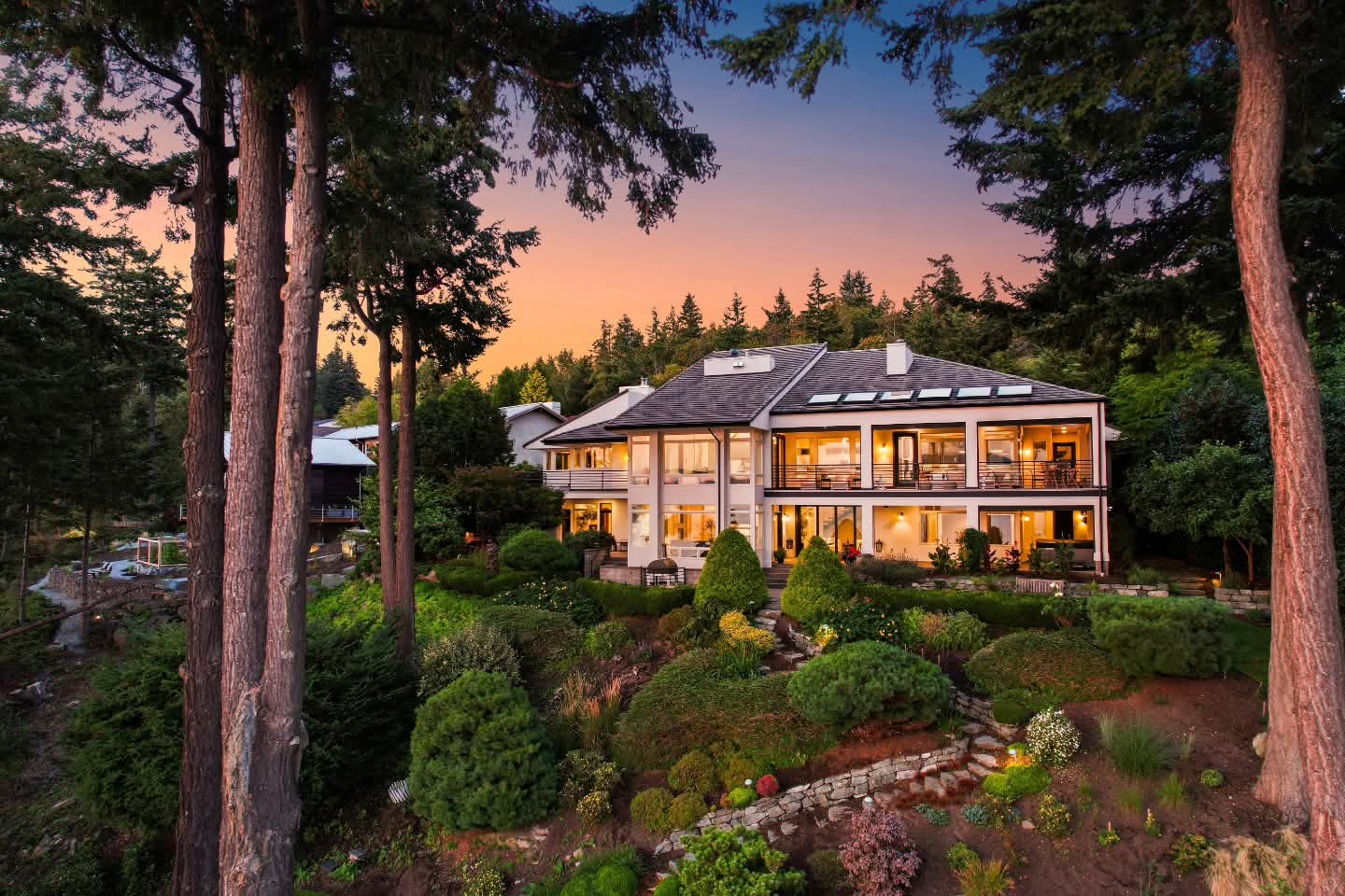 Luxury Real Estate at Dusk