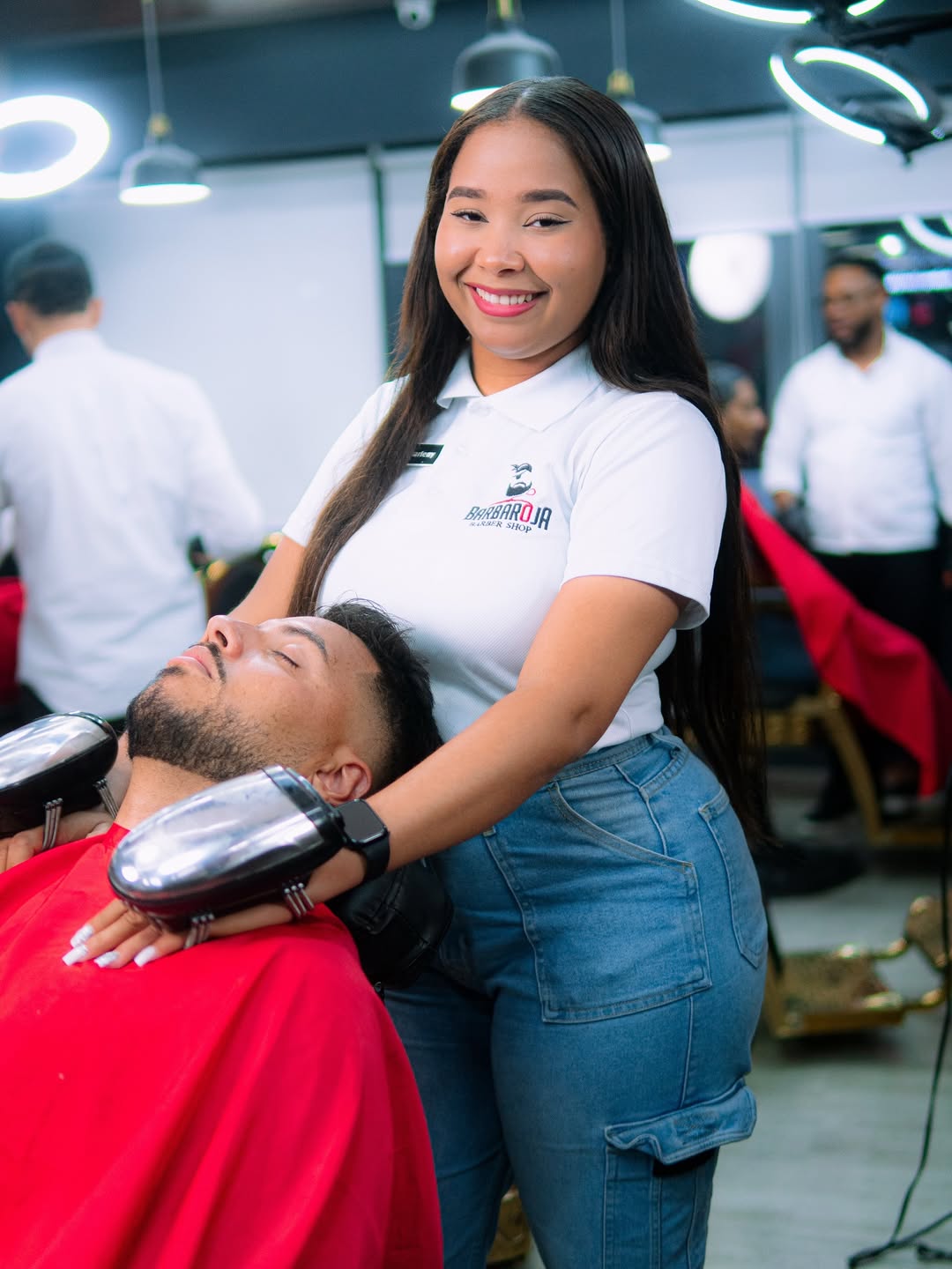 Servicio profesional en la barbería