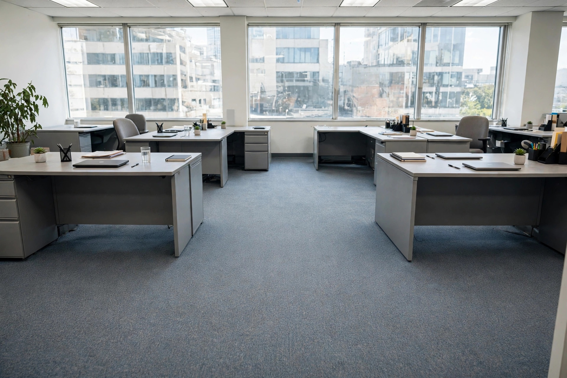 Sauberes Büro nach der Reinigung