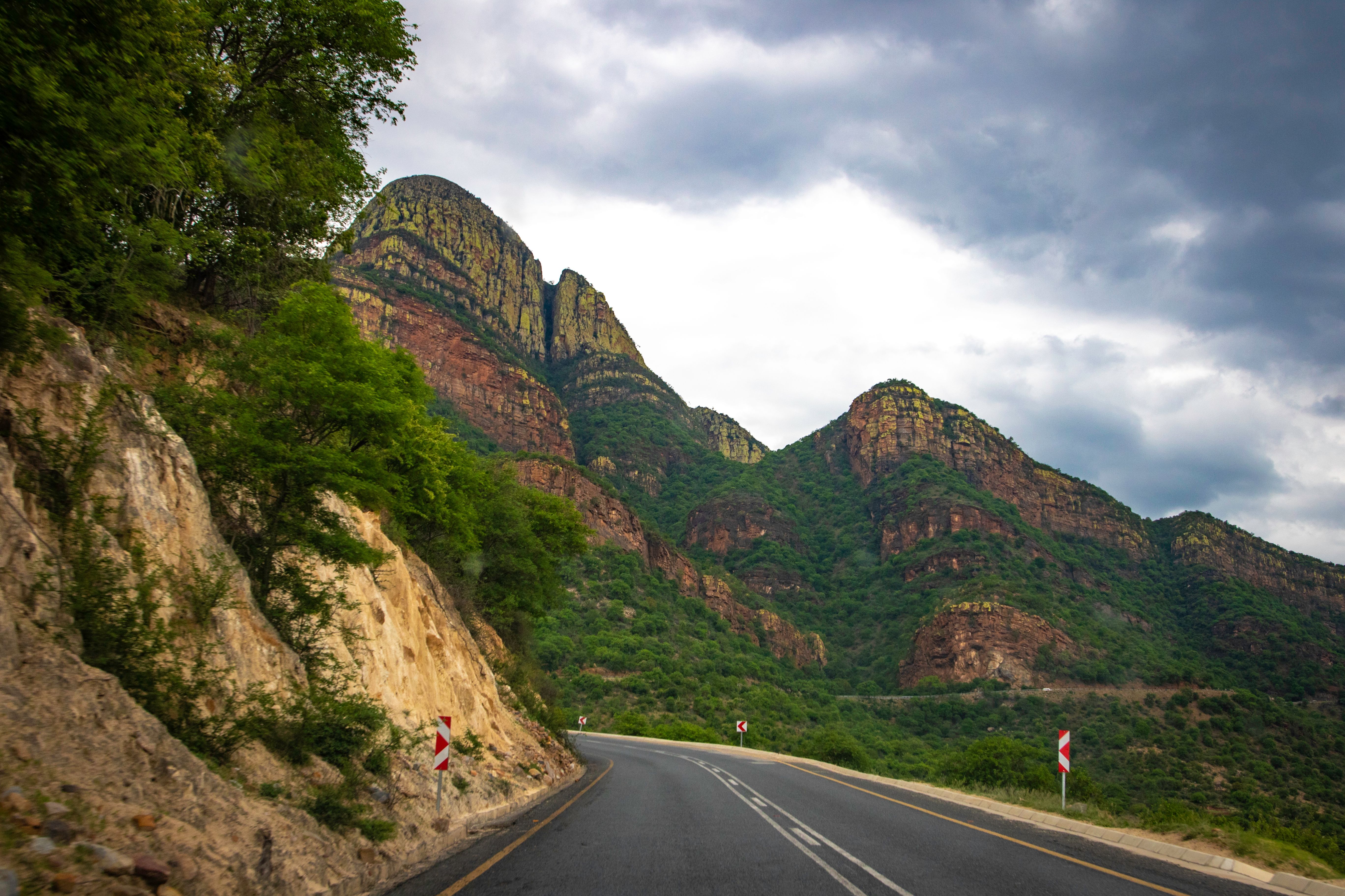 Winding mountain highway