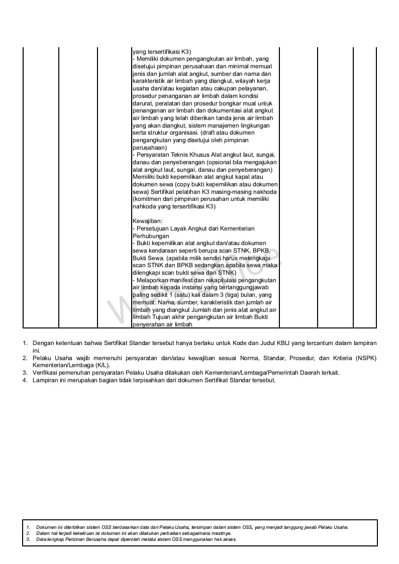 Sertifikat Standar Halaman 1 - Ketentuan K3