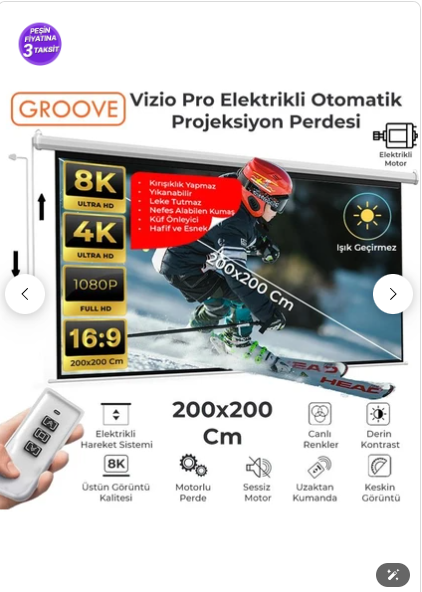 GAMMA SCREEN Projeksiyon Perdesi