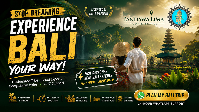 Banner Travel Bali - Berhenti Bermimpi, Rasakan Bali Sekarang