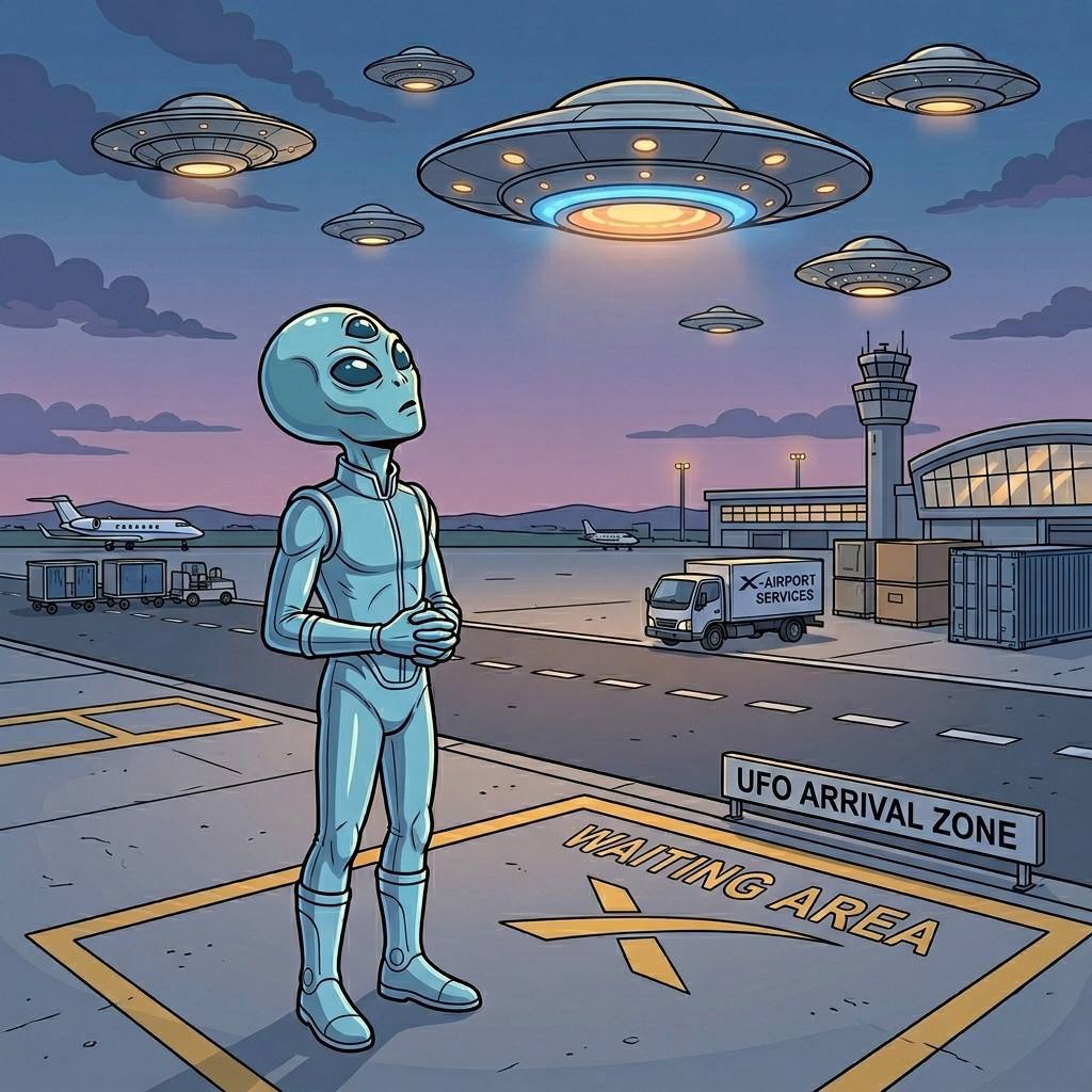 UFO Arrival Zone Airport