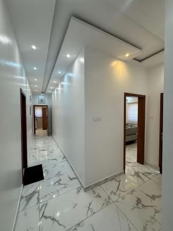 Finished interior corridor