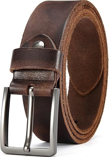 Full Grain Leather Belt Details