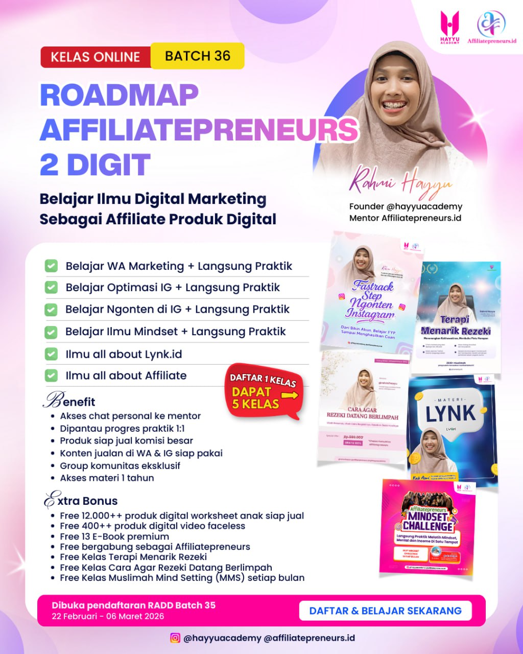 Poster Kelas Online Batch 36