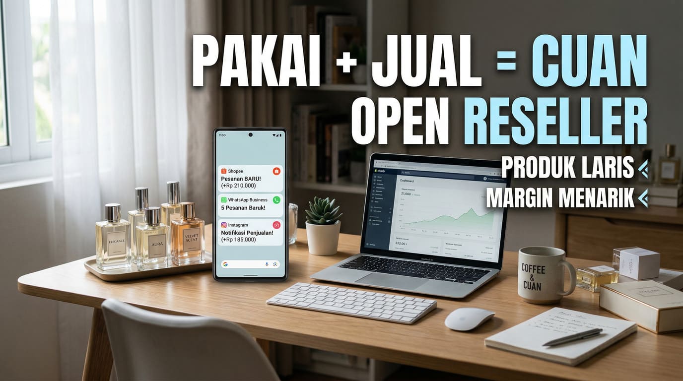 Suasana jualan parfum Dima Parfum