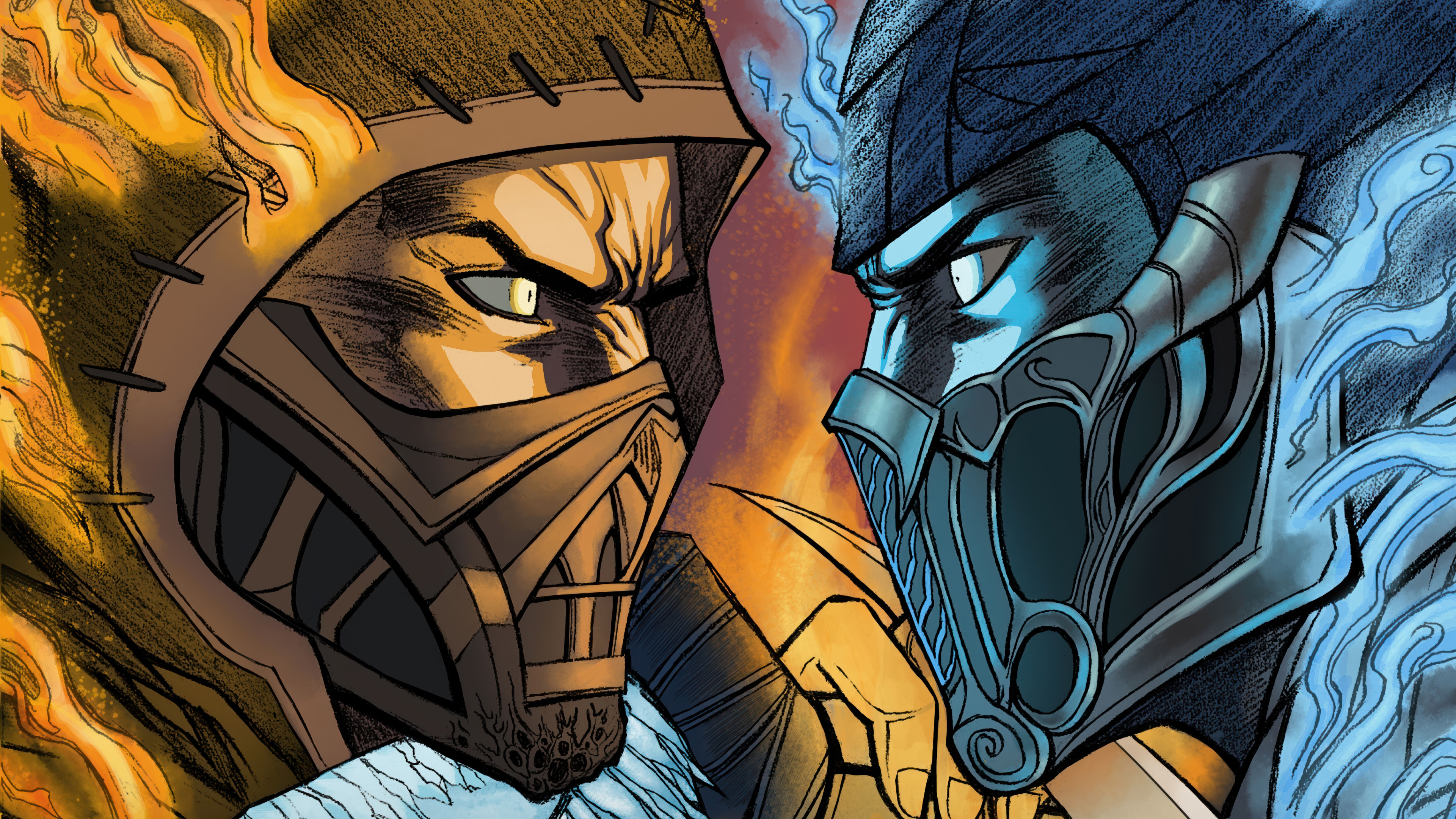 Fire Ice Mask Confrontation Movie