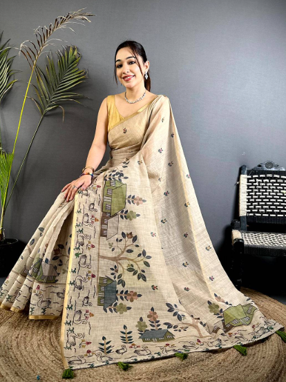 Traditional Motif Saree