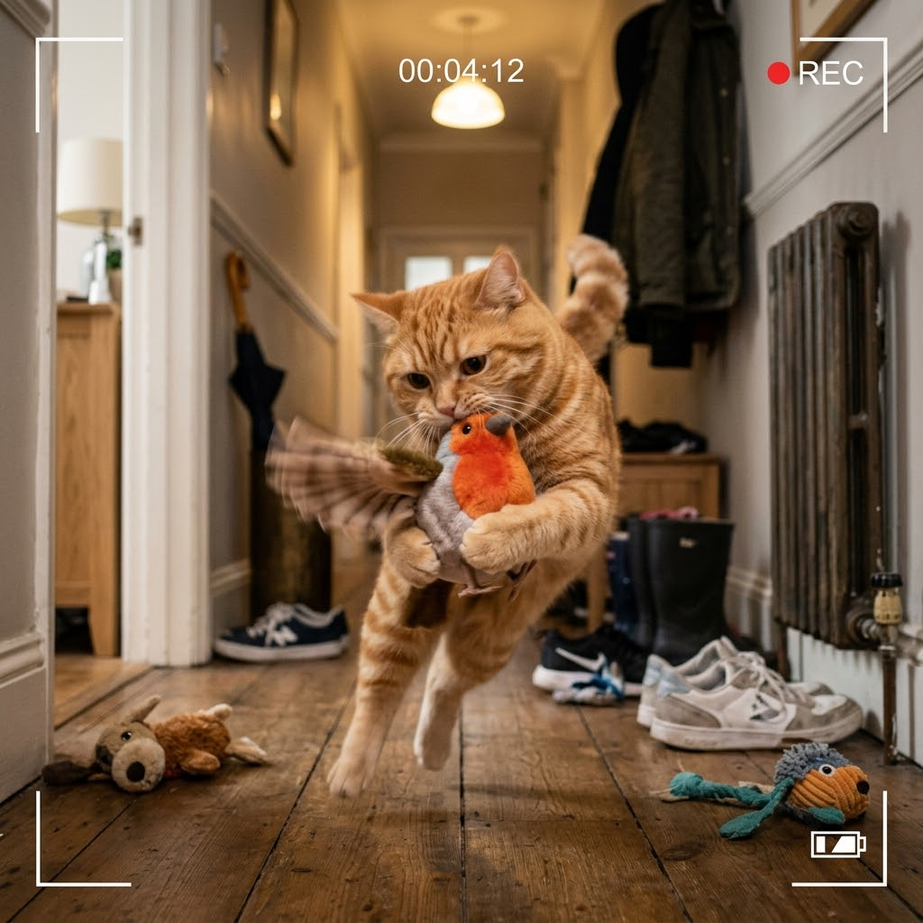Orange cat carrying