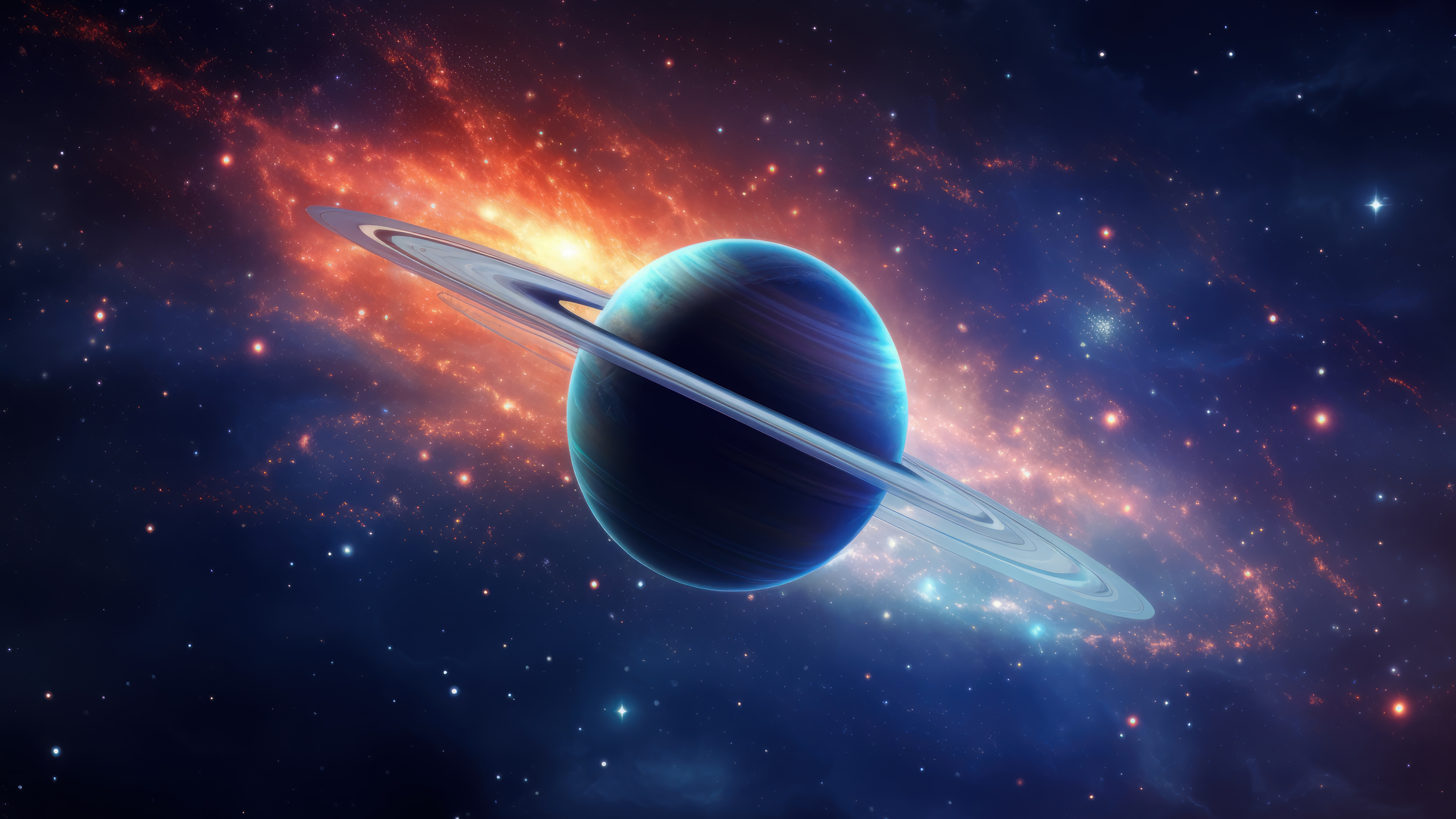 Ringed Planet Space