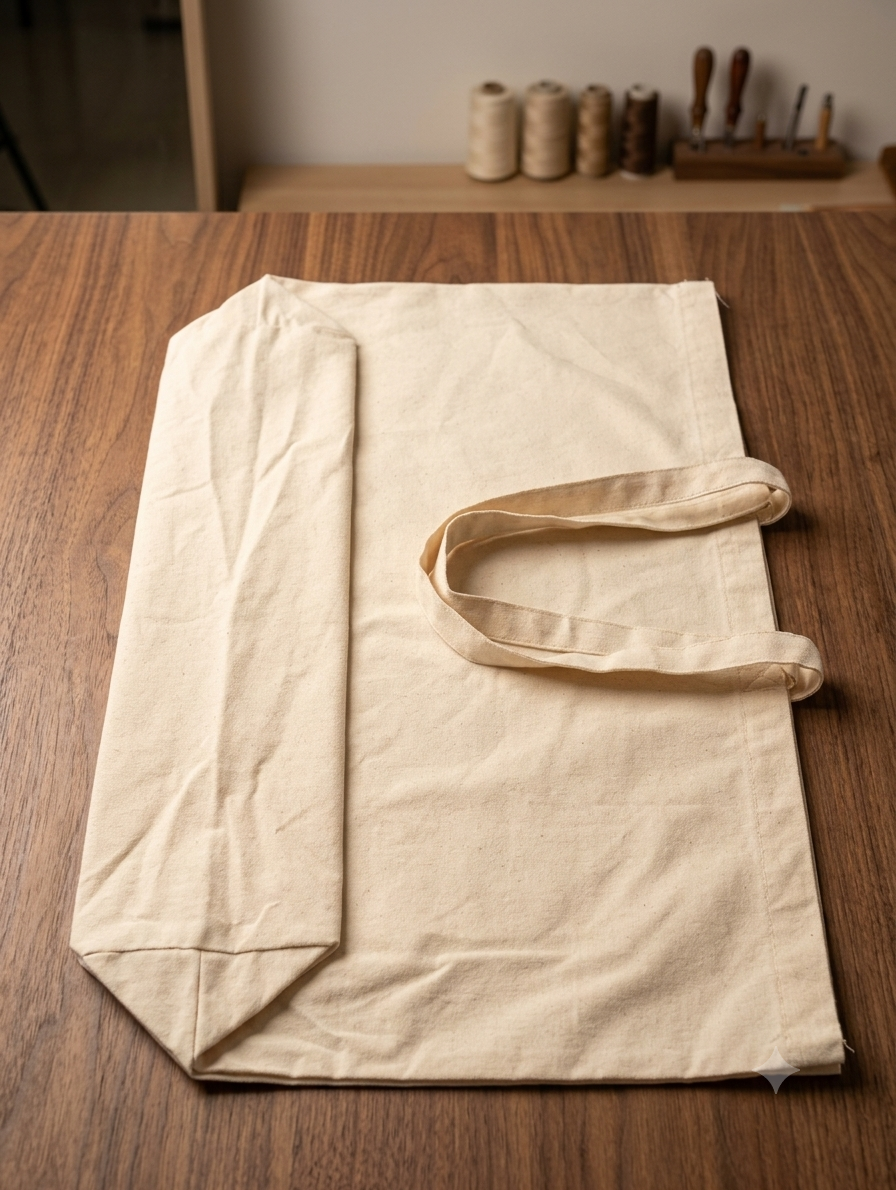 Sac canvas coton bio fait main