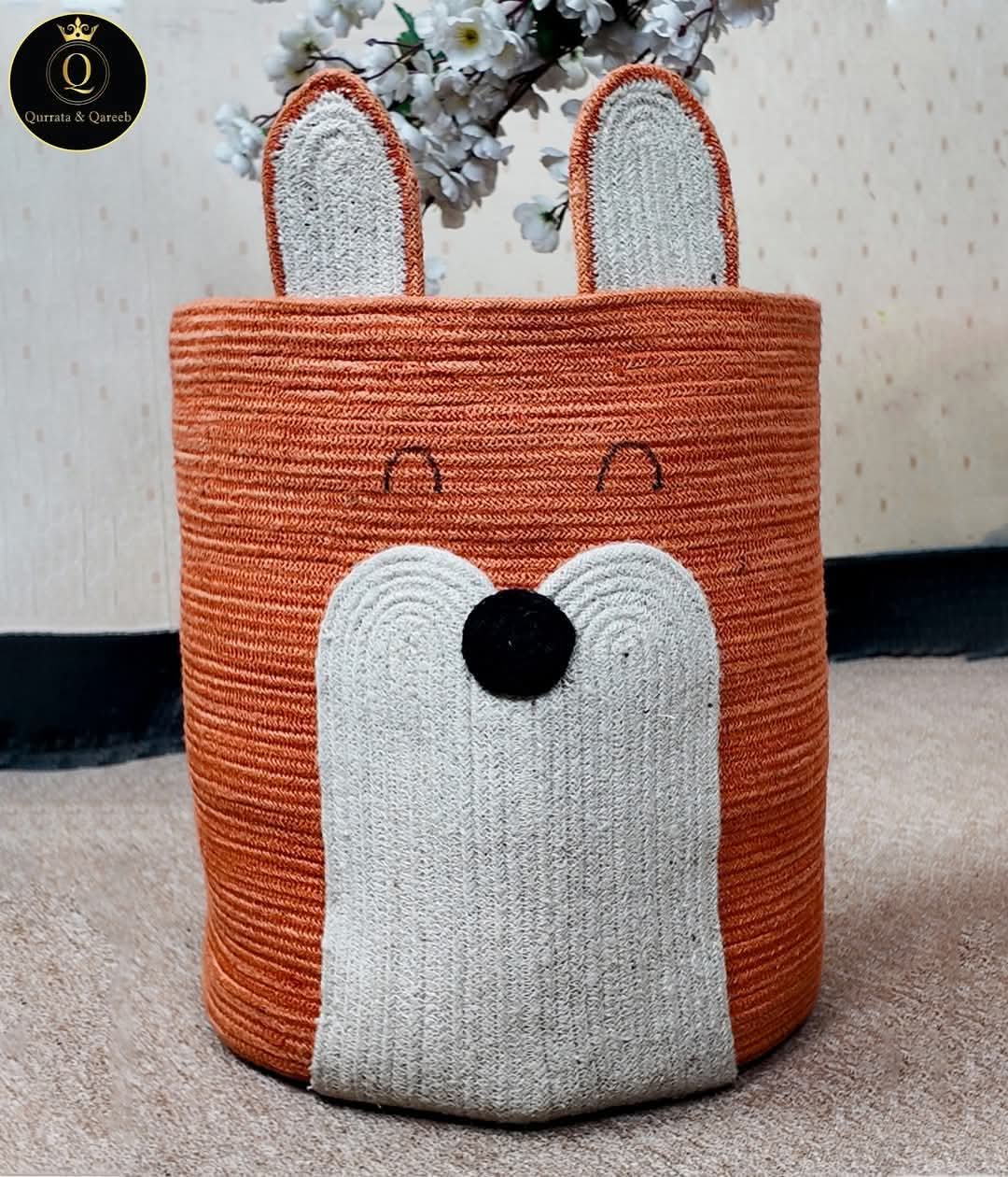Orange Laundry Basket (Fox Design)