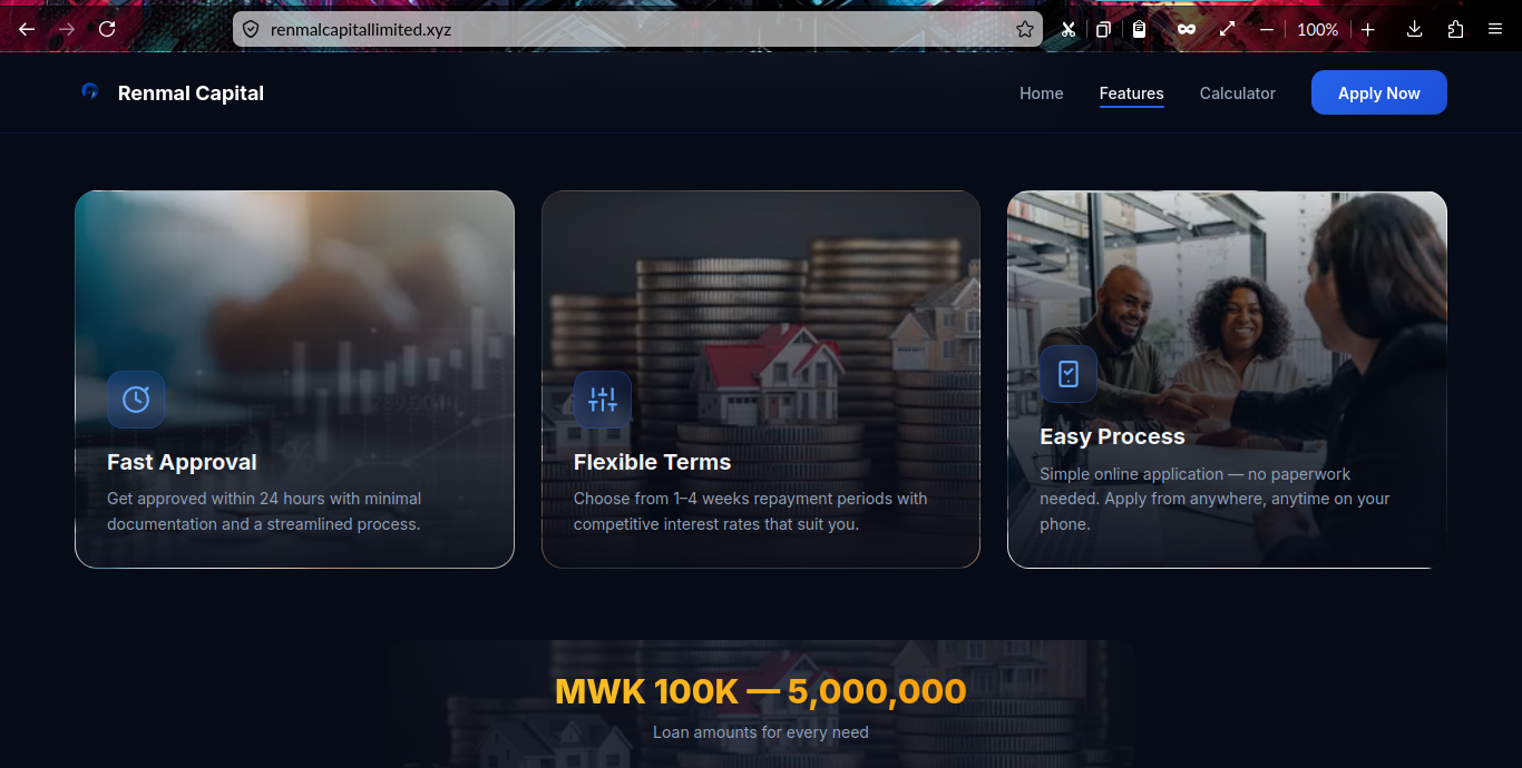 Renmal Capital Limited Website