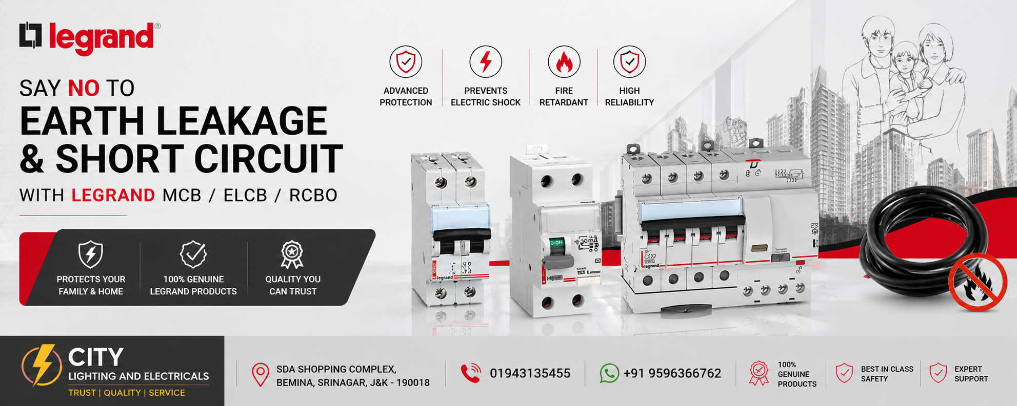 Legrand MCB ELCB RCBO — Say No To Earth Leakage & Short Circuit.