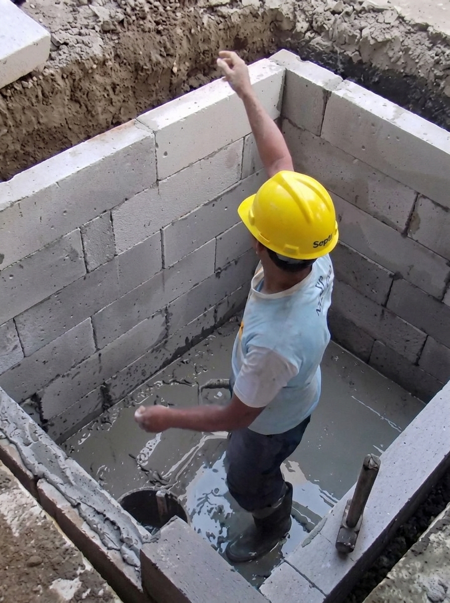 Pembuatan septic tank
