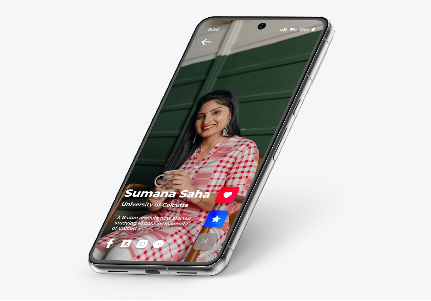 Local Matrimony Mobile App Mockup