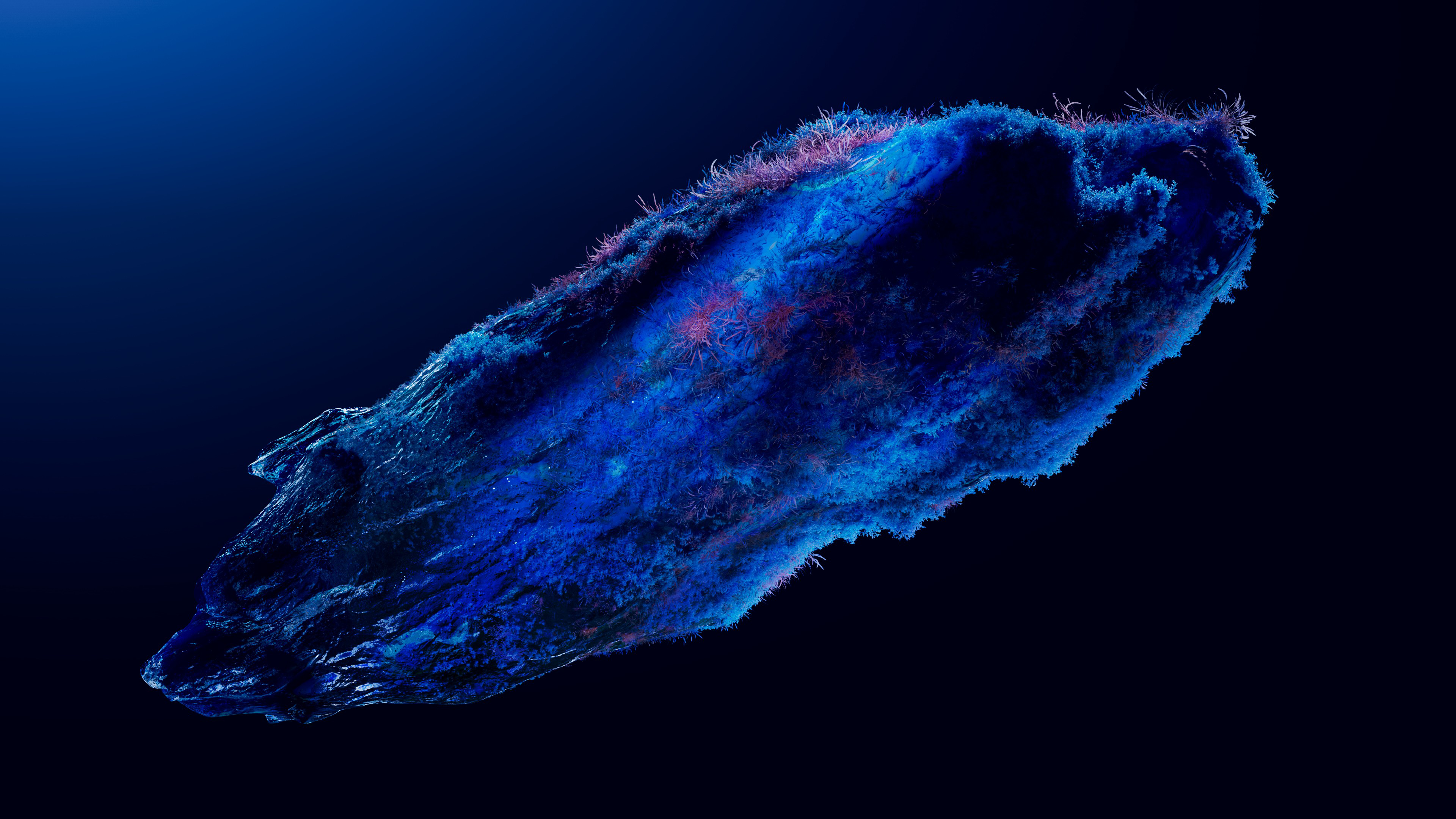 Blue Abstract Texture Space