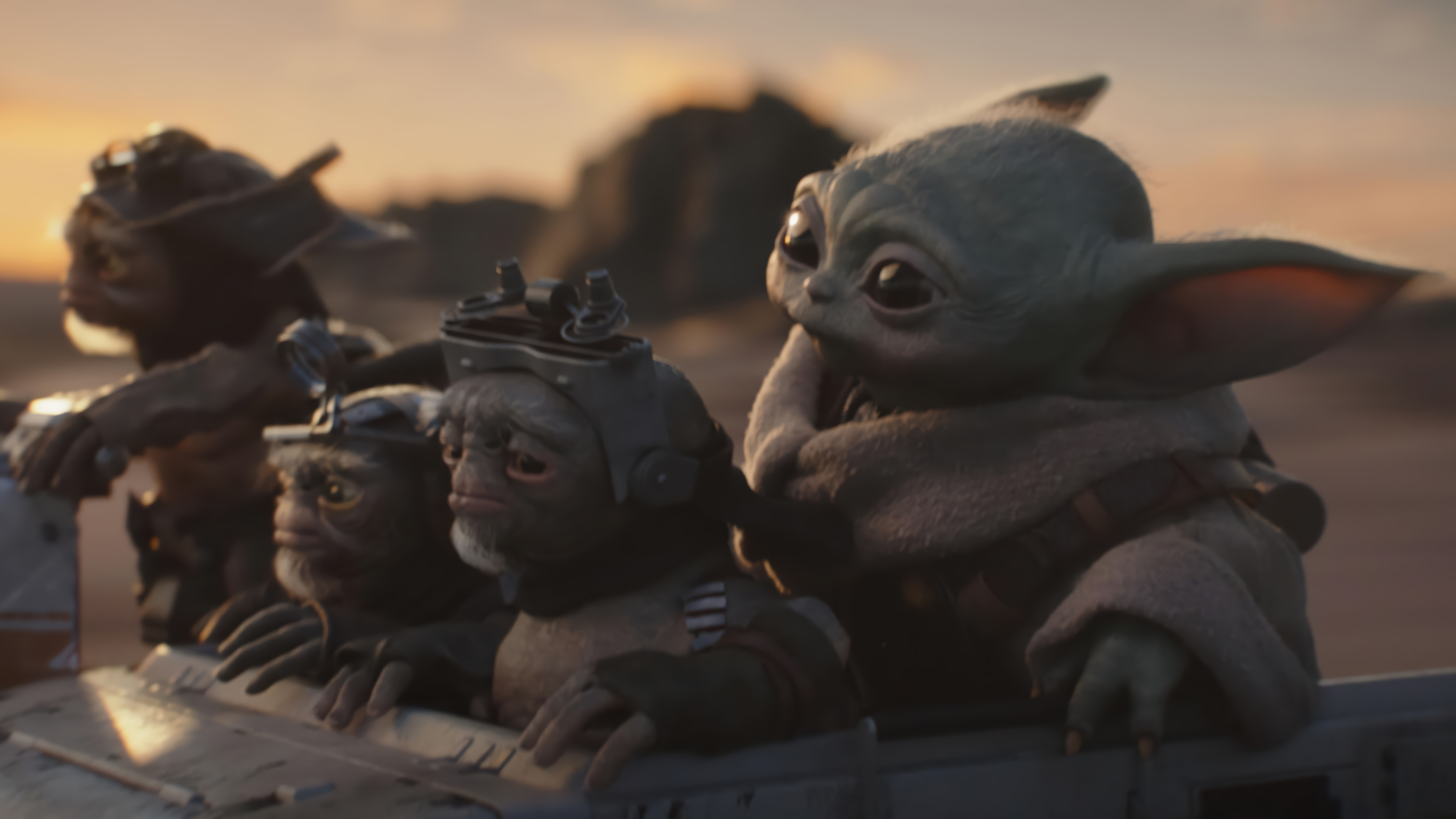 Baby Yoda Desert Aliens Movie