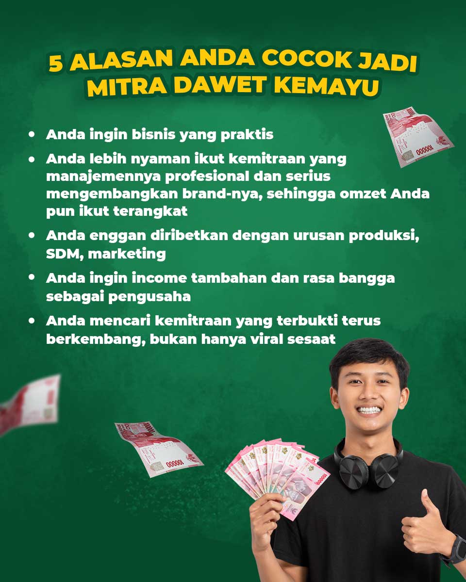 5 Alasan Anda Cocok Jadi Mitra Dawet Kemayu