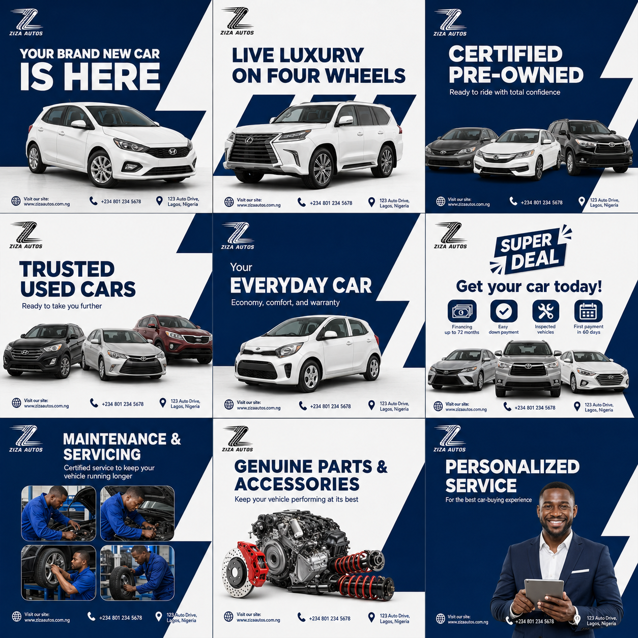 Ziza Autos social media campaign