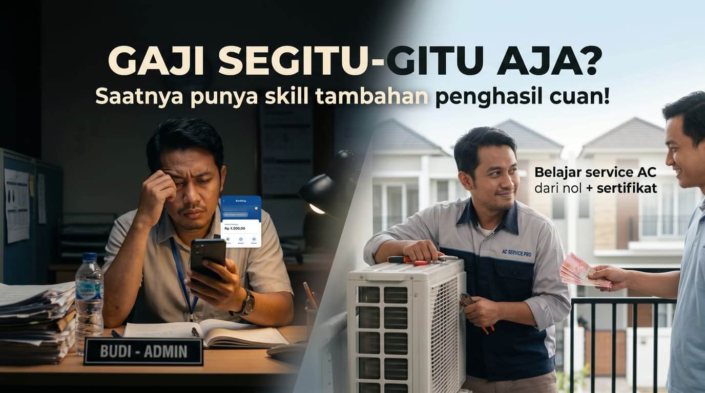 Perbandingan gaji kantor vs penghasilan teknisi AC