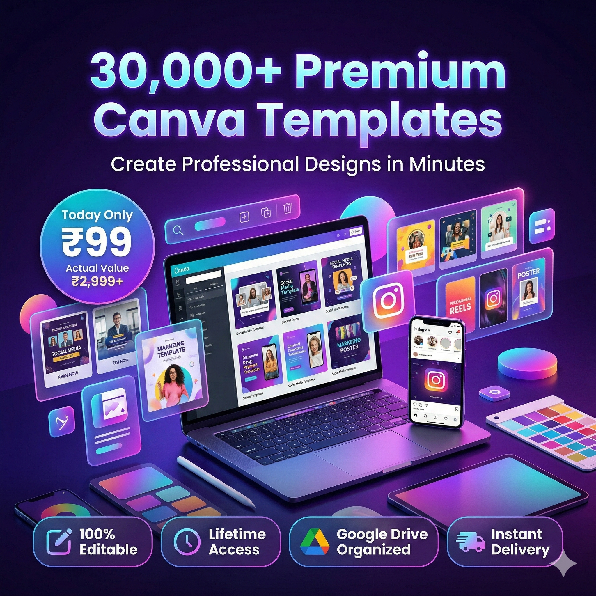 Canva Templates Bundle Preview