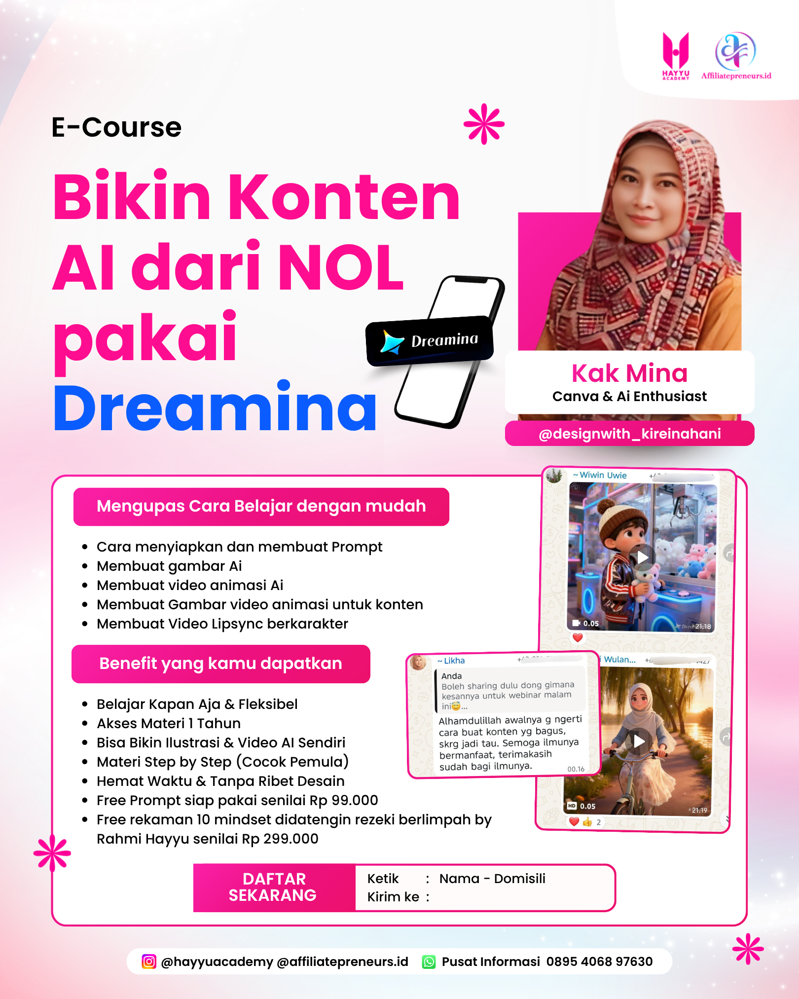 Flyer Revisi Kelas Animasi AI