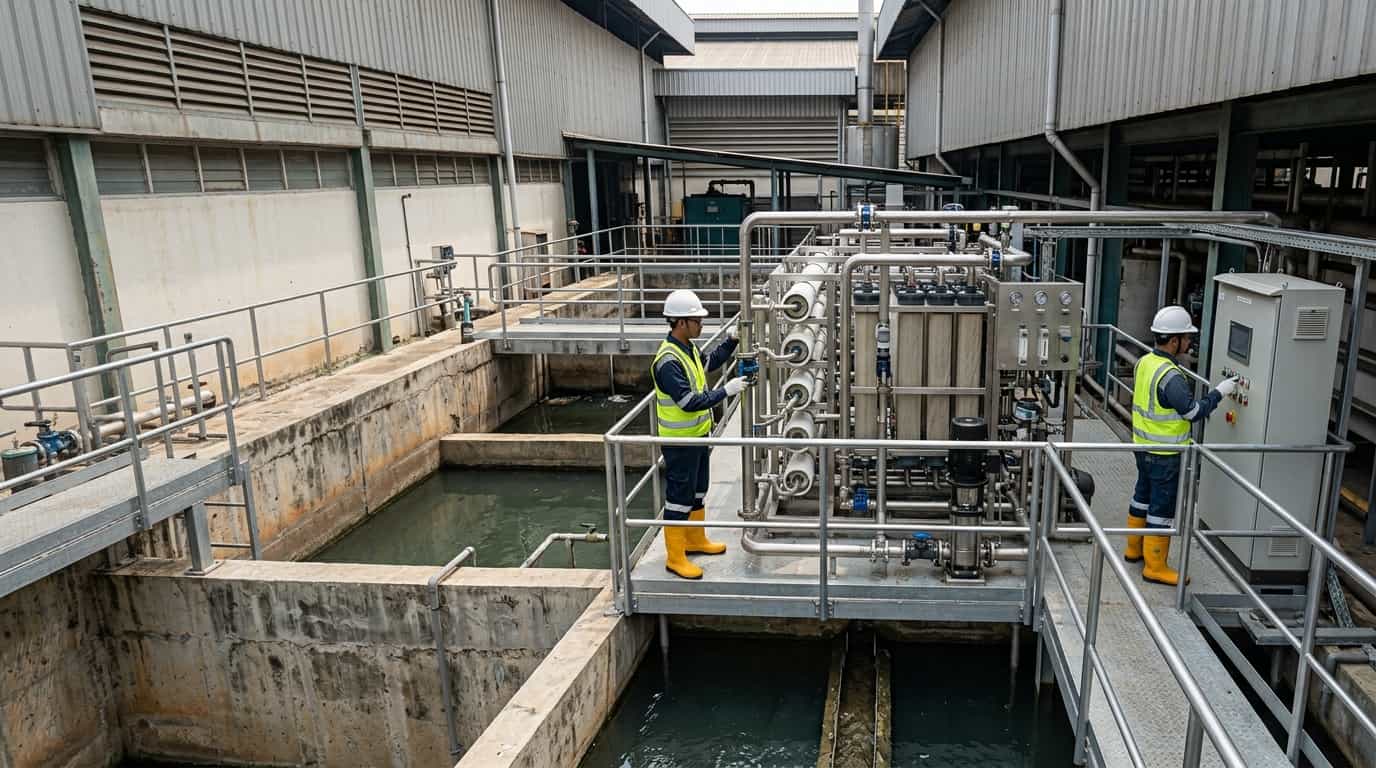 Sistem MBR untuk industrial wastewater treatment di lahan sempit
