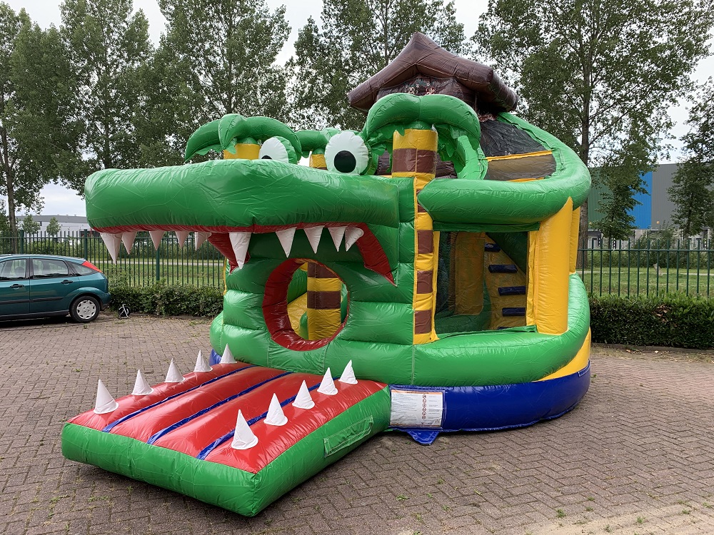 Krokodil Hüpfburg Ansicht 3